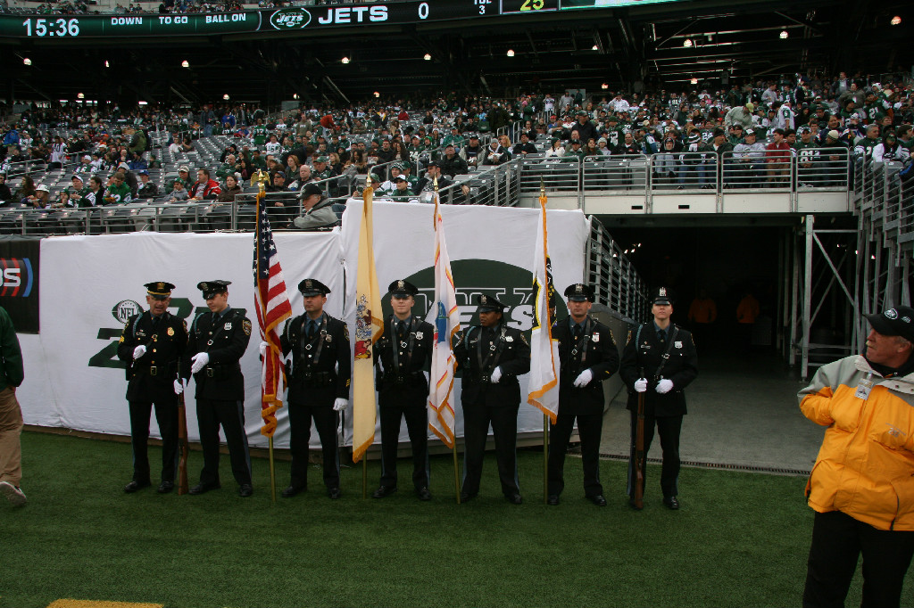 Honor Guard at a Jets game. 